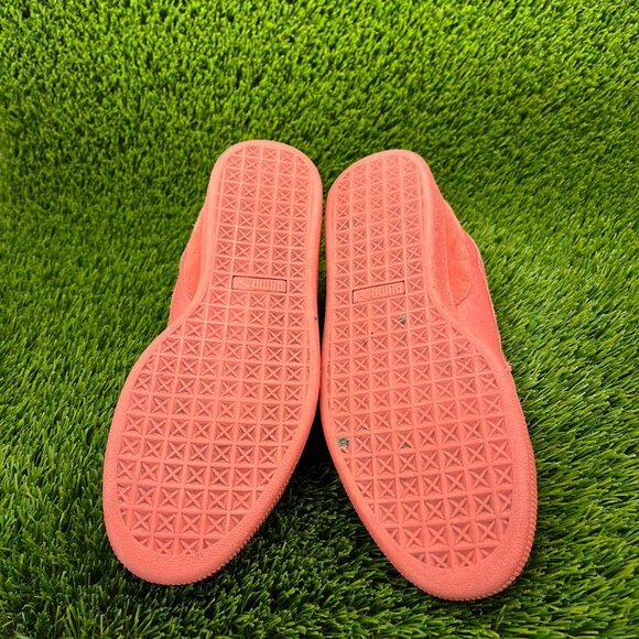 Puma Suede Mono Reptile Mens Size 10 Pink Casual Walking Shoes Sneakers - Picture 7 of 10